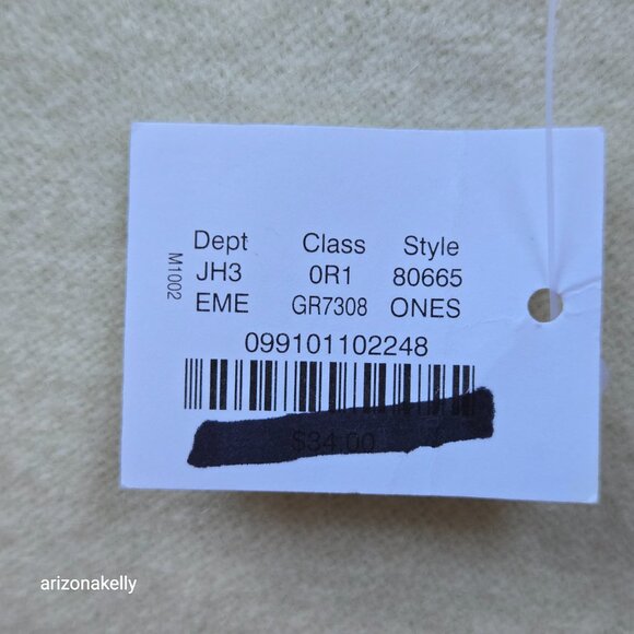 NWT J. Crew Wool Scarf Green White Stripe Rugby - Picture 7 of 11